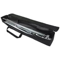 Black Ultra-Fab Tripod Carry-All Bag Open with Tripod Inside - Angled View | United RV Parts