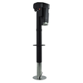 Black Ultra-Fab Electric Tongue Jack 4000 lb 38-944014 - Side View | United RV Parts