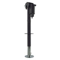 Black Steel Ultra-Fab Electric Tongue Jack 3500 lb 38-944060 - Front View | United RV Parts