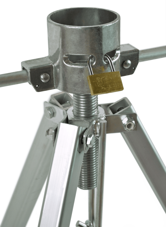 Aluminum King Pin Stabilizer Top Cup and Lock Detail - Close-Up View | United RV Parts