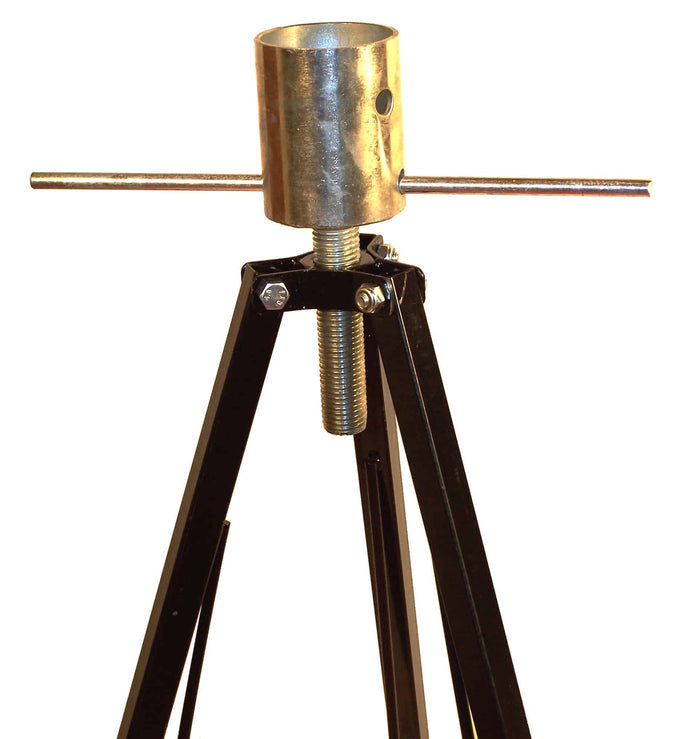 Steel King Pin Stabilizer Jack - Side Angle with Screw Mechanism | United RV Parts