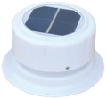White Ultra-Fab Mini Solar Plumbing Vent 53-945001 - Angled View | United RV Parts