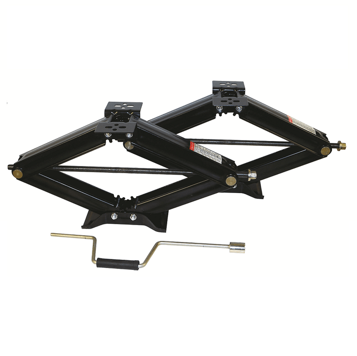 Black Steel Ultra-Fab 48-979002 Scissor Jacks 6500 lb Capacity - Side View | United RV Parts