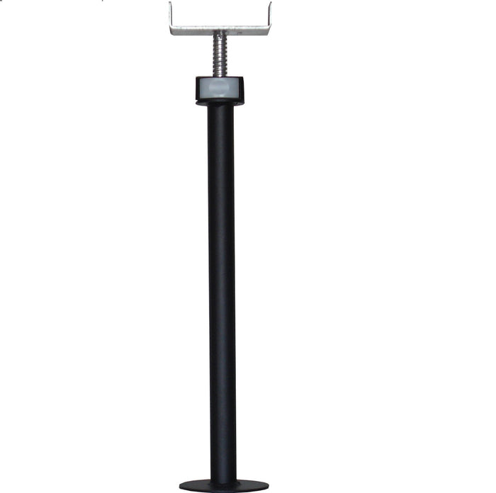 Black Steel Adjustable RV Slide Out Support 21-37 Inch - Full Product View | United RV Parts