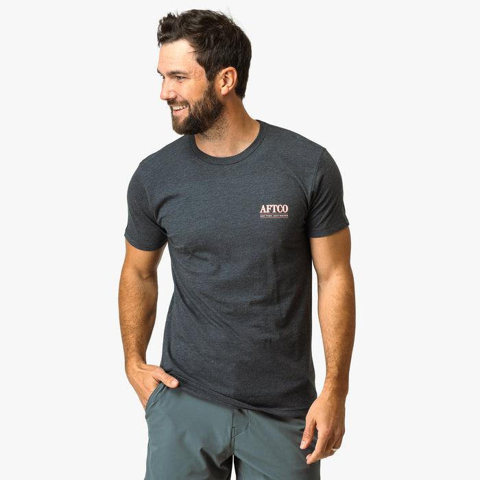 Charcoal Heather $Model is 6'0" 182lbs Size M$
