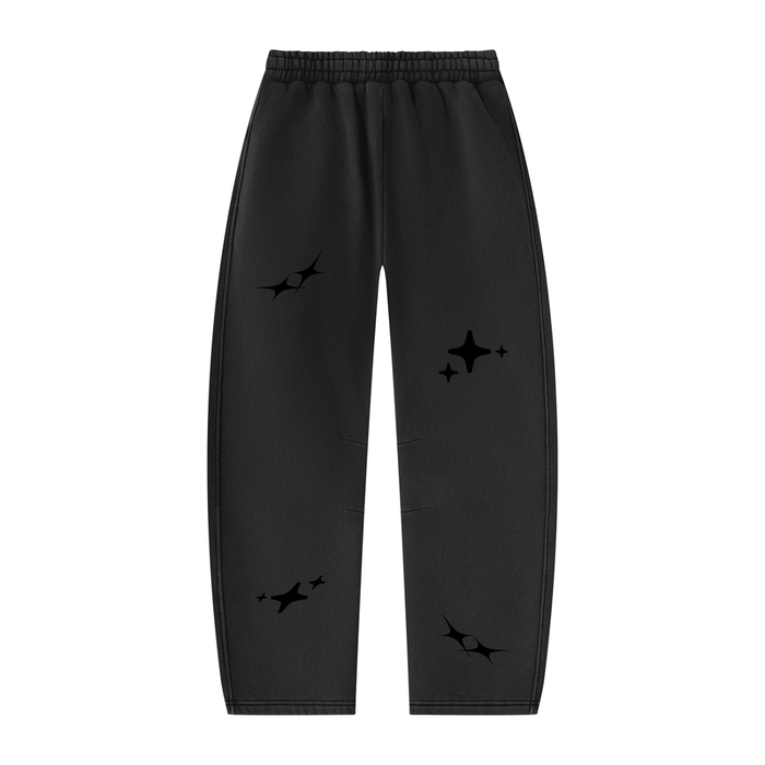 Unisex Vintage Wash Barrel Leg Fleece Sweatpants