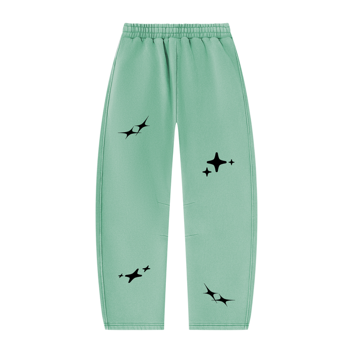 Unisex Vintage Wash Barrel Leg Fleece Sweatpants