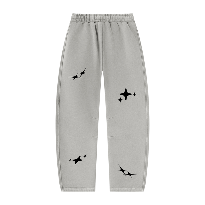 Unisex Vintage Wash Barrel Leg Fleece Sweatpants
