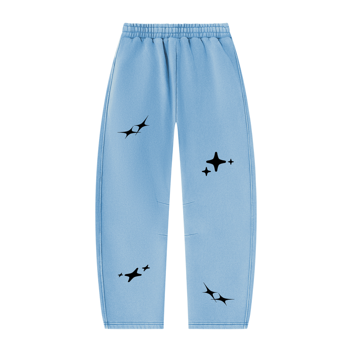 Unisex Vintage Wash Barrel Leg Fleece Sweatpants