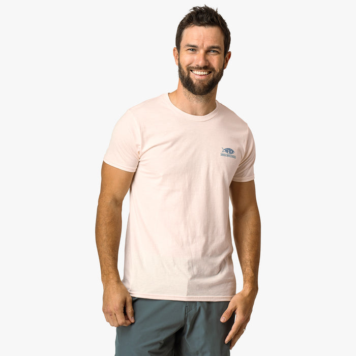 Dusty Rose Heather $Model is 6'0" 182lbs Size M$