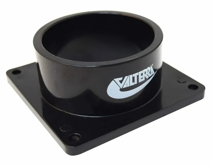 Valterra 3" Black ABS Spigot Flange T1006 - Angled View | United RV Parts