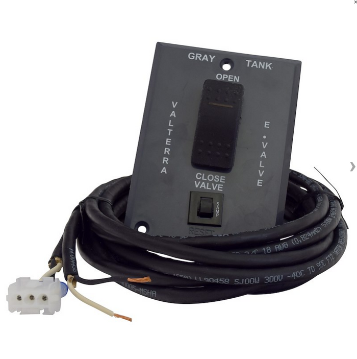Gray Valterra E-Valve Control Switch Panel with Wiring Harness | United RV Parts