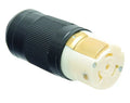Black & White Valterra A10-50FDT Female Twist Lock Connector 50 Amp 250V - Angled Front View | United RV Parts
