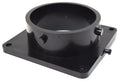 Black Valterra Flanged Valve Fitting T1009 3" Flange Bayonet End - Angle View | United RV Parts