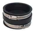 Black Rubber Flexible Coupler F02-2103 3 Inch - Side View | United RV Parts