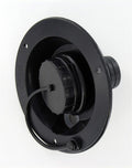 Black Plastic RV Gravity Fill Fresh Water Inlet - Front Angle Detail | United RV Parts