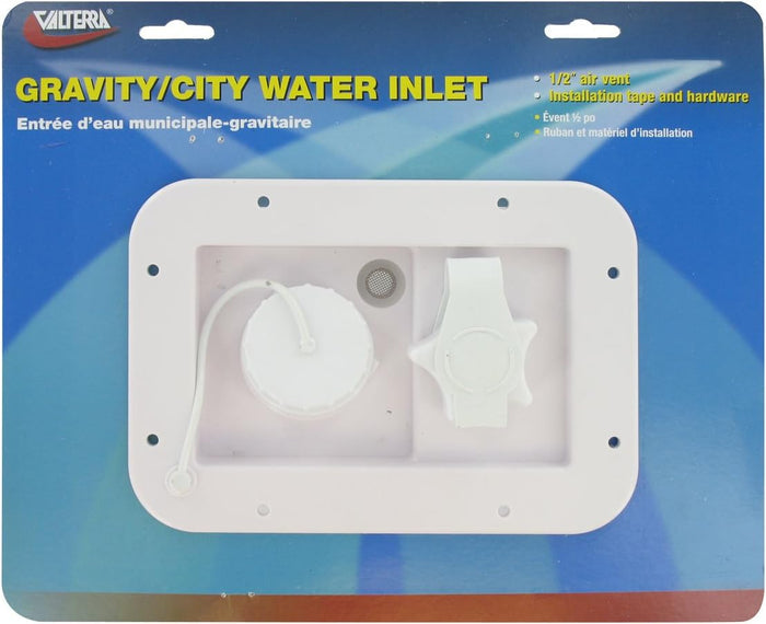 Valterra Gravity/City Water Inlet Hatch - Retail Package | United RV Parts