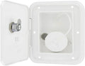 White Valterra A01-2002VP RV Gravity Water Inlet Hatch - Open Interior View | United RV Parts