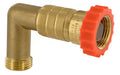 Brass Valterra Hi-Flow 90 Degree Water Regulator A01-2222 - Side View | United RV Parts