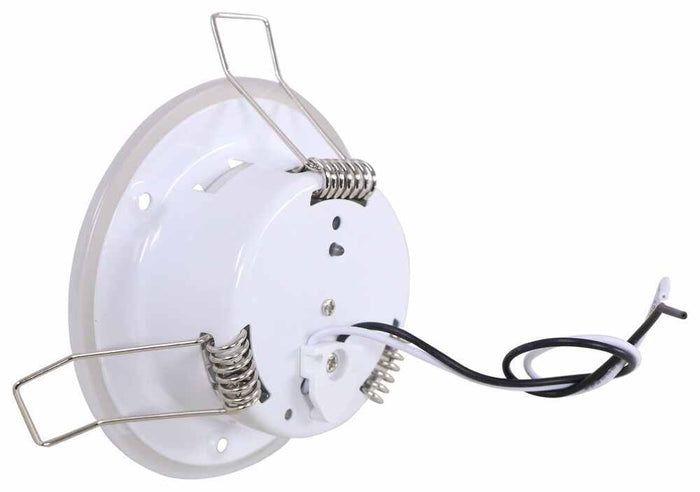 Valterra DG52445VP 12V RV LED Downlight - Angled Rear View Showing Spring Clips | United RV Parts