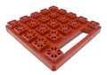 Red Plastic StayPut Stackers Single Level - Angled View | United RV Parts