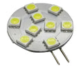 Valterra G-4 Side Mount LED Bulb 52626X6 - Round SMD Disc, Dual Pin Base - Top Angle | United RV Parts