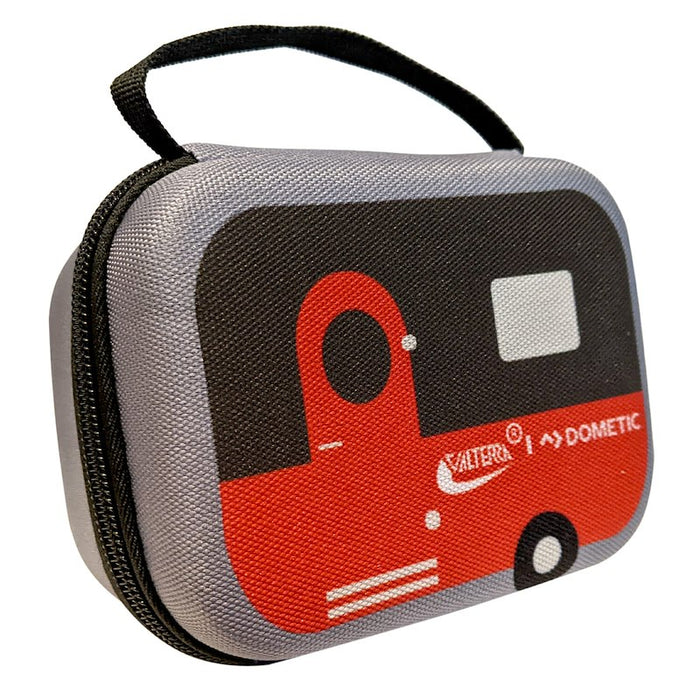 Grey Valterra Mighty Cord RV Circuit Tester Hard Shell Carrying Case - RV Graphic Side View | United RV Parts