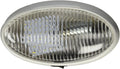 White Oval Valterra 12V Porch LED Light DG52730VP - Front View | United RV Parts