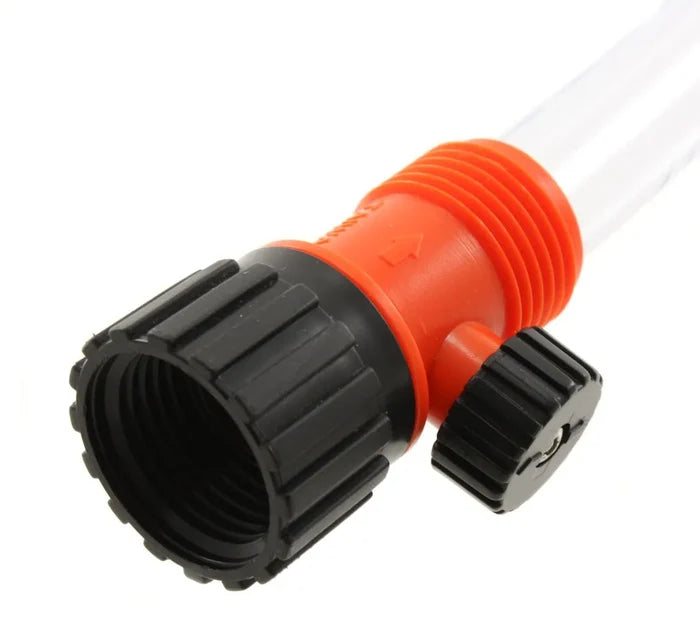 Valterra Quick Fill RV Water Tank Filler Orange Shut-Off Valve with Garden Hose Thread - Connector Detail | United RV Parts