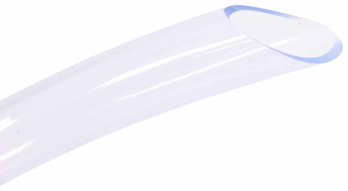 Valterra A01-0031VP Clear Plastic RV Water Tank Filler Tube - Tapered Tip Close-Up | United RV Parts