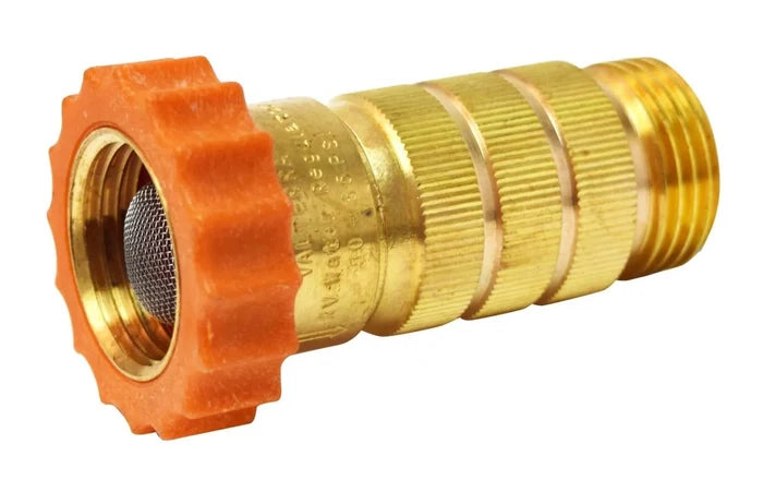 Brass Valterra A01-1122VP High Flow RV Fresh Water Pressure Regulator - Side View | United RV Parts