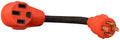 Orange Valterra RV Generator Adapter A10-G30450VP 30A to 50A Dogbone - Side View | United RV Parts
