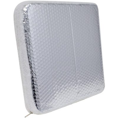 Silver Reflective Valterra RV Vent Insulator A10-1603 - Side Angle Detail | United RV Parts