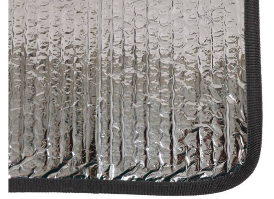 Valterra RV Vent Shade Cover Reflective Foil Side - Corner Detail UV Protection | United RV Parts