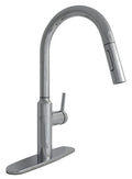 Chrome Single Handle Pull Down RV Kitchen Faucet - Front Angle View | United RV Parts