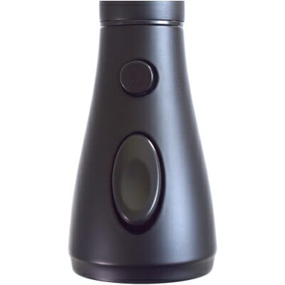 Matte Black Power Boost Spray Head Close-Up - Dual Button Control Detail | United RV Parts