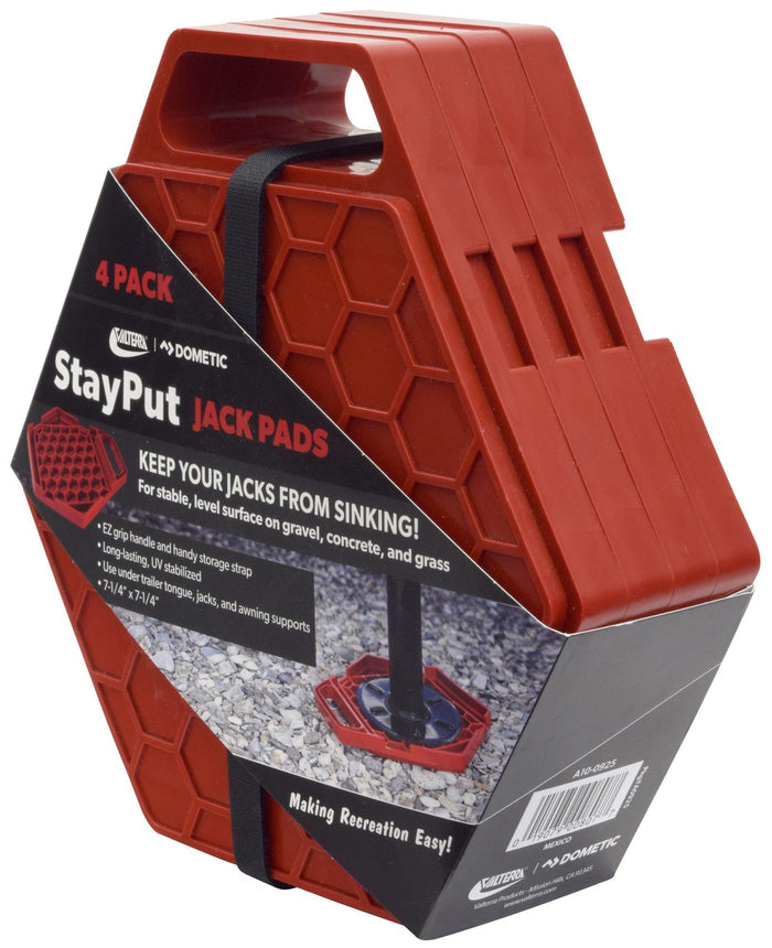Valterra | StayPut Jack Pad Small | A10-0925 | 4 pack | 7-1/4" x 7-1/4"