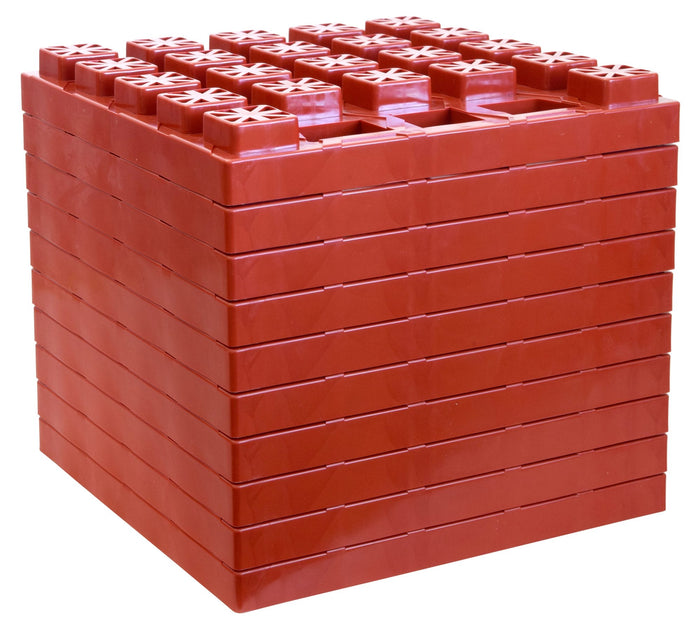 Valterra | StayPut Stackers | 10" L x 10" W | 10-Pack With Bag | A10-0929 | Red