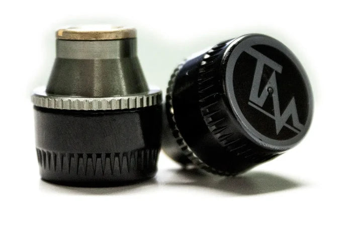 Valterra TireMinder Brass Transmitters TM22115VP 2 Pack - Side View TPMS | United RV Parts