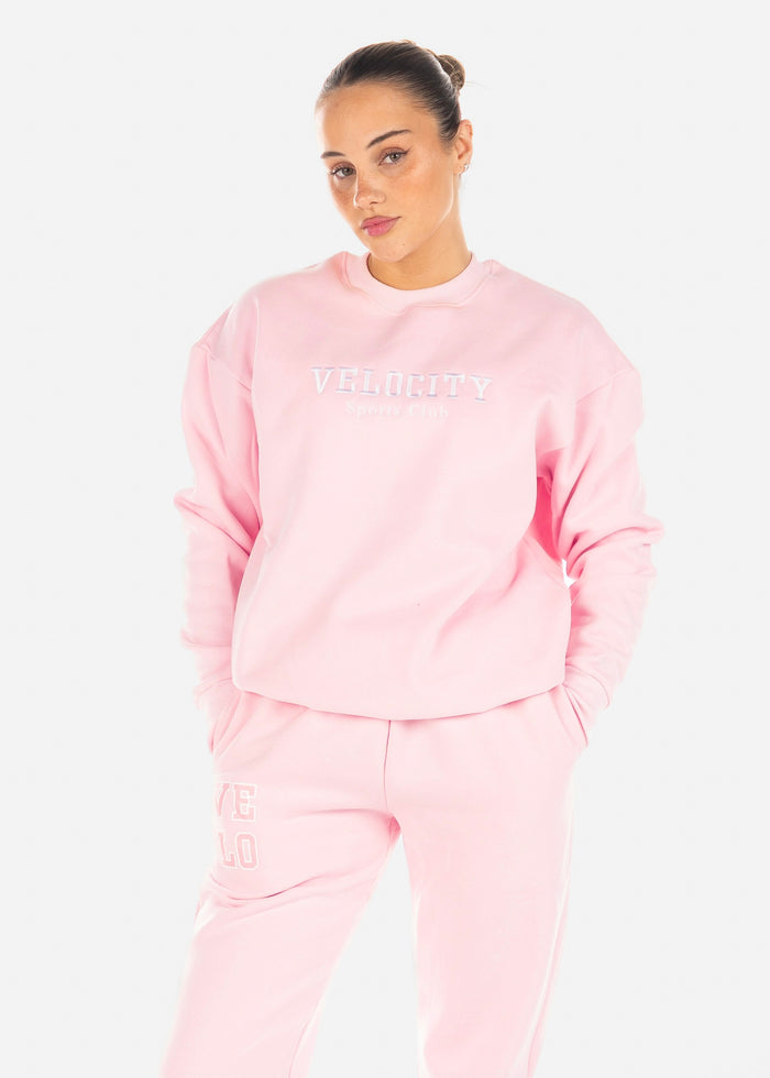 VELO OVERSIZED CREW - STRAWBERRY