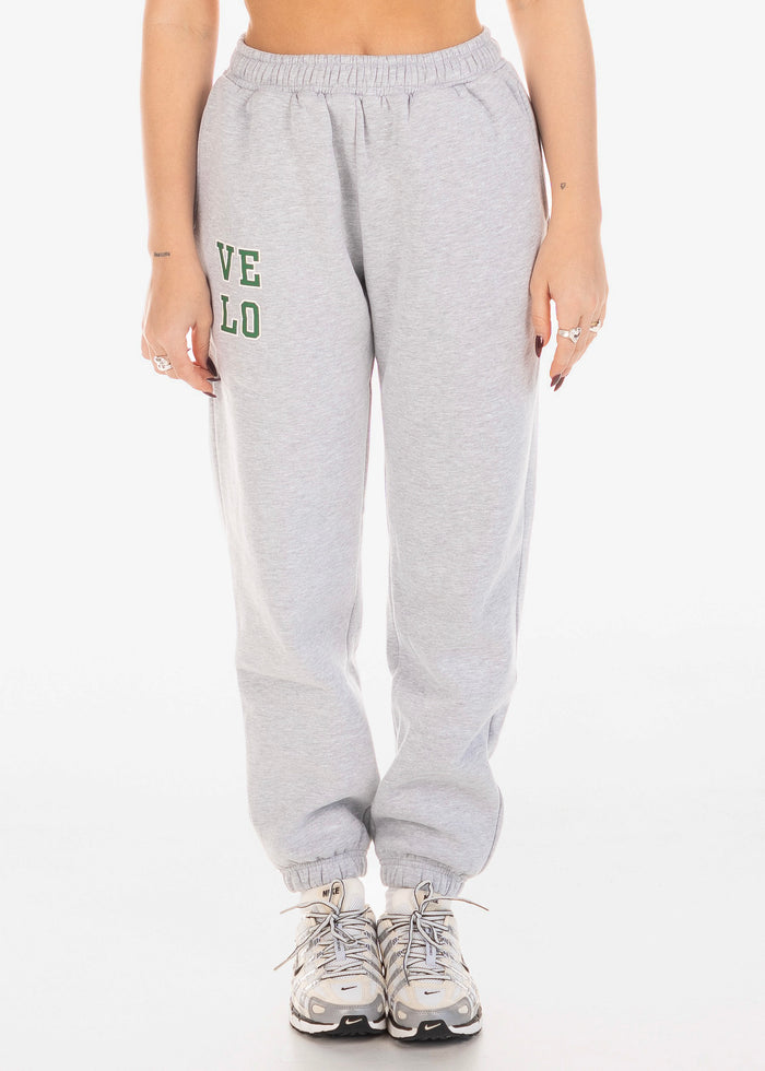 VELO OVERSIZED TRACKPANTS - MARL GREY