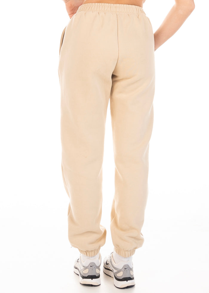 VELO OVERSIZED TRACKPANTS - SANDY VANILLA