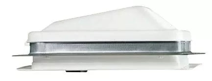 White Ventline 14x14 Manual Roof Vent Side Profile View | United RV Parts