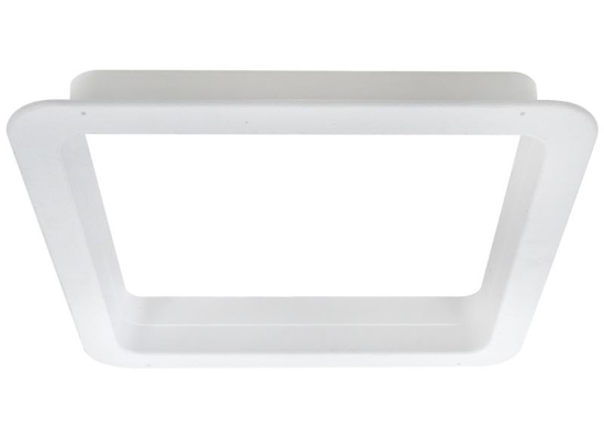 White Plastic RV Roof Vent Ceiling Garnish VA0445-35 - Front View | United RV Parts