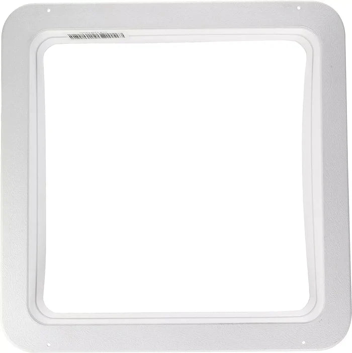 White Ventline Ceiling Garnish VA0445-35 Interior Trim Ring - Flat Lay | United RV Parts