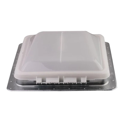 White Ventline V2119-601-00 Powered Roof Vent - Three Quarter View | United RV Parts