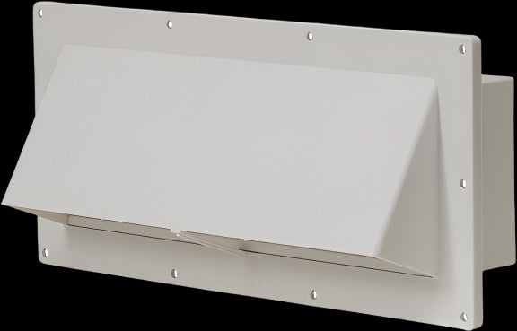 White Ventline BV2111-61 Locking Range Wall Exhaust Vent - Side Perspective | United RV Parts