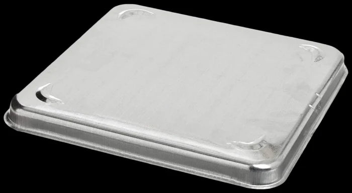 Silver Metal RV Vent Lid - Top Closed View | United RV Parts