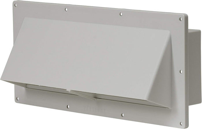 Polar White Plastic RV Range Vent V2111-13 Locking Damper - Side View | United RV Parts