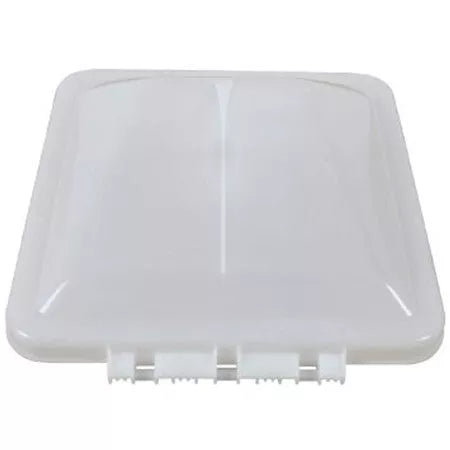 White Polypropylene RV Roof Vent Cover BVD0449-A01 - Top View | United RV Parts
